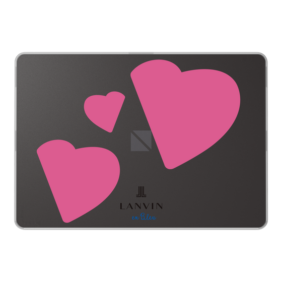 LAVIE SOL着せ替えケース［ LANVIN en Bleu Hearts Pink - ランバン ハート ピンク ］