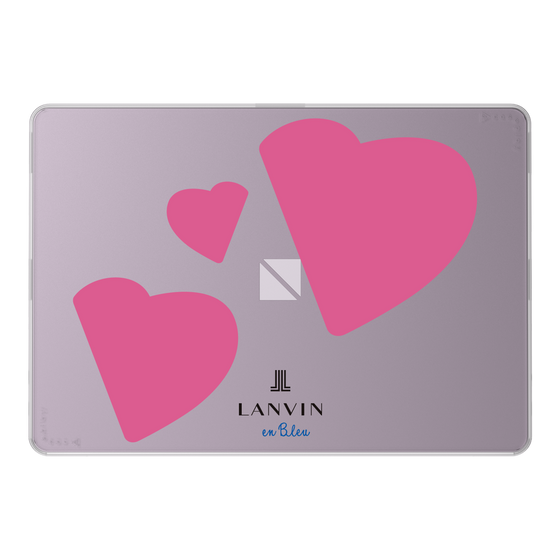 LAVIE SOL着せ替えケース［ LANVIN en Bleu Hearts Pink - ランバン ハート ピンク ］