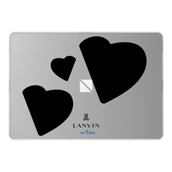 LAVIE SOL着せ替えケース［ LANVIN en Bleu Hearts Black - ランバン ハート ブラック ］