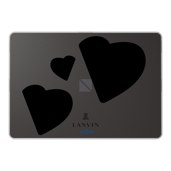 LAVIE SOL着せ替えケース［ LANVIN en Bleu Hearts Black - ランバン ハート ブラック ］