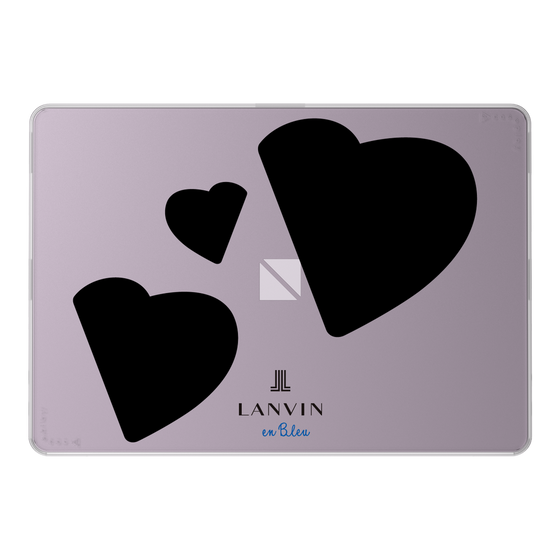 LAVIE SOL着せ替えケース［ LANVIN en Bleu Hearts Black - ランバン ハート ブラック ］