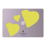 LAVIE SOL着せ替えケース［ LANVIN en Bleu Hearts Black - ランバン ハート イエロー ］