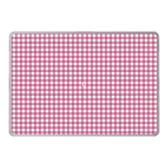 LAVIE SOL着せ替えケース［ Checkered Pink - ギンガムチェック ピンク ］