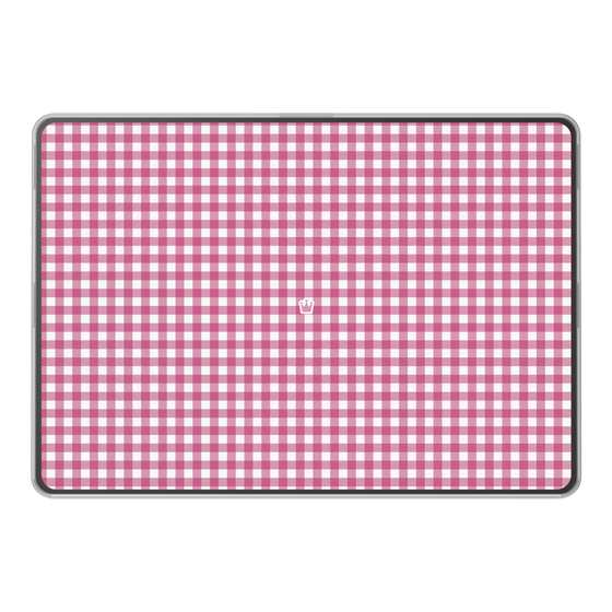 LAVIE SOL着せ替えケース［ Checkered Pink - ギンガムチェック ピンク ］