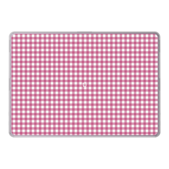 LAVIE SOL着せ替えケース［ Checkered Pink - ギンガムチェック ピンク ］