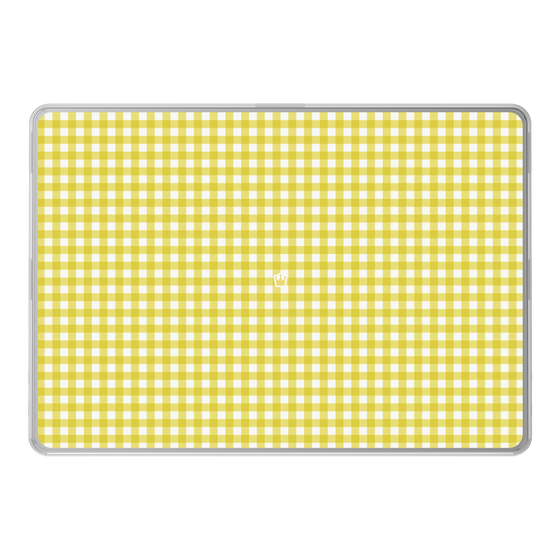 LAVIE SOL着せ替えケース［ Checkered Yellow - ギンガムチェック イエロー ］