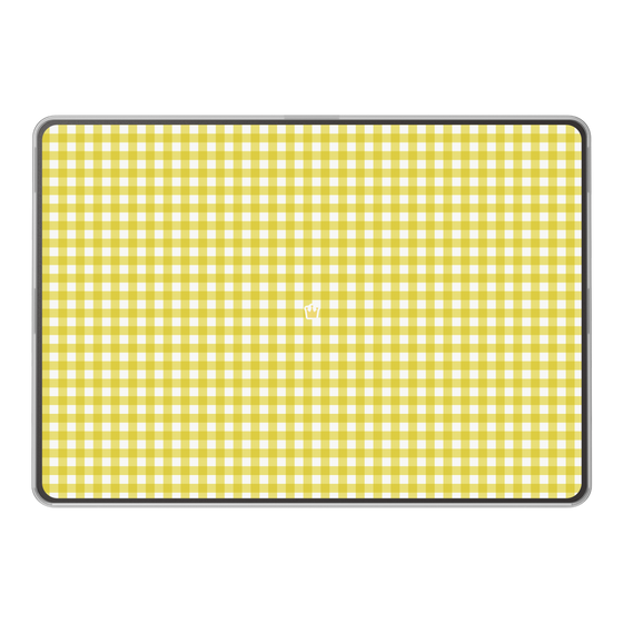 LAVIE SOL着せ替えケース［ Checkered Yellow - ギンガムチェック イエロー ］