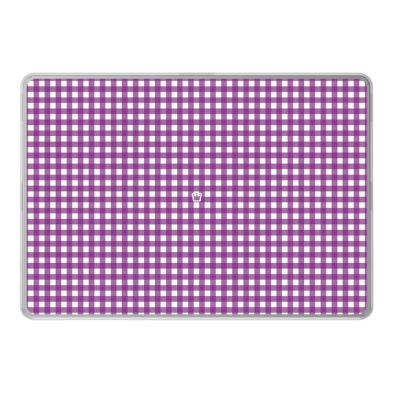 LAVIE SOL着せ替えケース［ Checkered Purple - ギンガムチェック パープル ］