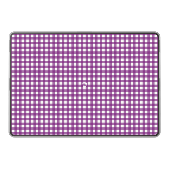 LAVIE SOL着せ替えケース［ Checkered Purple - ギンガムチェック パープル ］