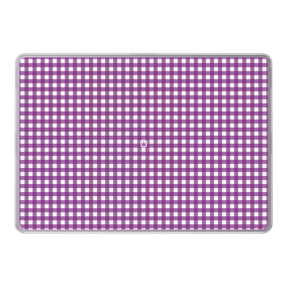 LAVIE SOL着せ替えケース［ Checkered Purple - ギンガムチェック パープル ］