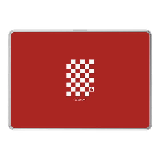 LAVIE SOL着せ替えケース［ Racing checkered flag Red - レーシングチェッカーフラッグ レッド ］