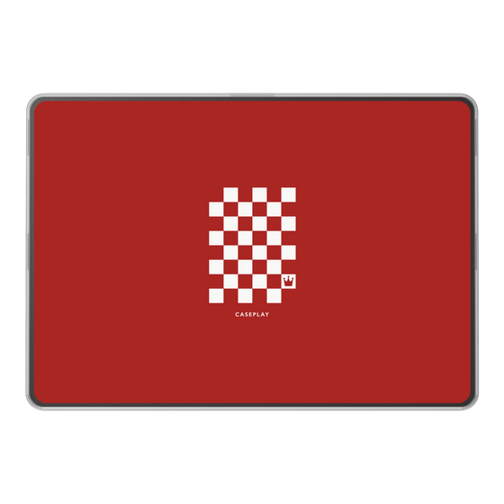 LAVIE SOL着せ替えケース［ Racing checkered flag Red - レーシングチェッカーフラッグ レッド ］