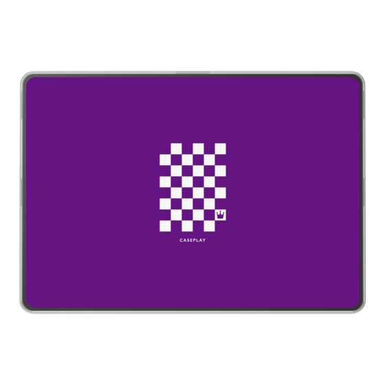 LAVIE SOL着せ替えケース［ Racing checkered flag Purple - レーシングチェッカーフラッグ パープル ］