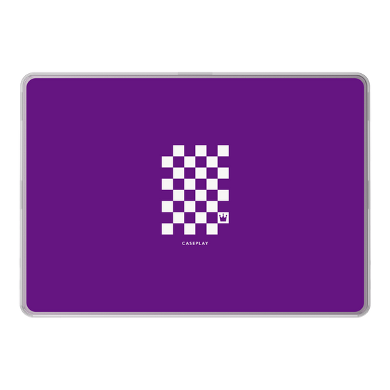 LAVIE SOL着せ替えケース［ Racing checkered flag Purple - レーシングチェッカーフラッグ パープル ］