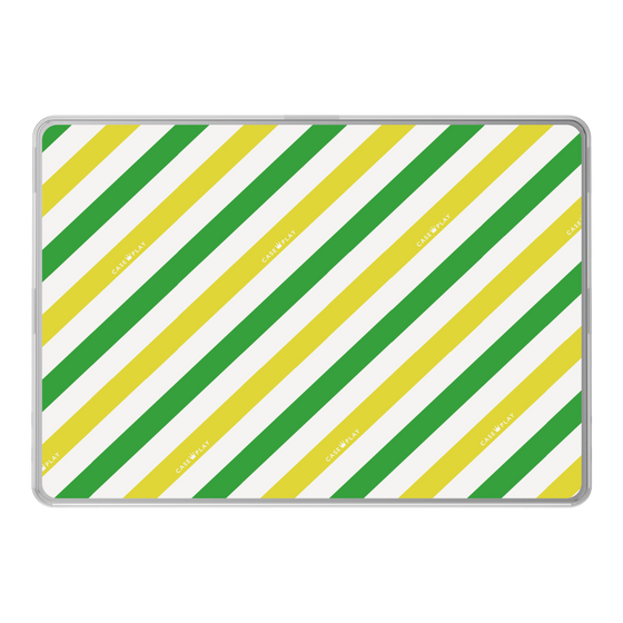 LAVIE SOL着せ替えケース［ Big Stripe - Green × Yellow ］