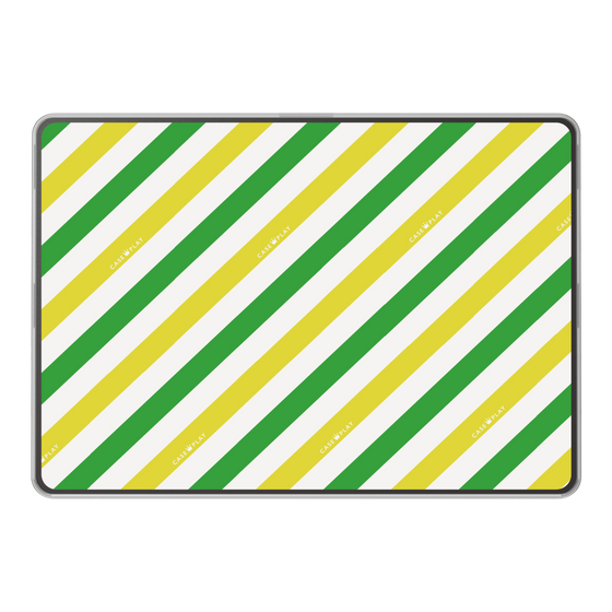 LAVIE SOL着せ替えケース［ Big Stripe - Green × Yellow ］