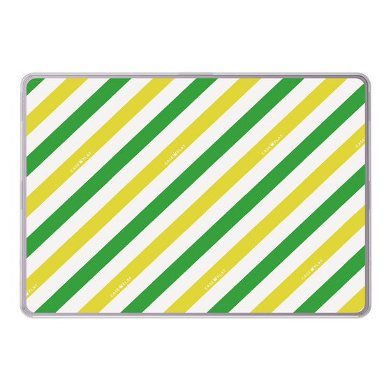 LAVIE SOL着せ替えケース［ Big Stripe - Green × Yellow ］