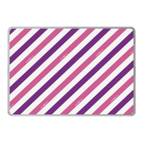 LAVIE SOL着せ替えケース［ Big Stripe - Purple × Pink ］