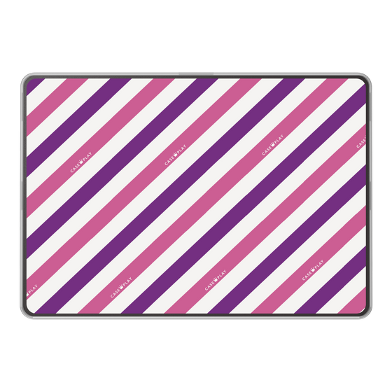 LAVIE SOL着せ替えケース［ Big Stripe - Purple × Pink ］