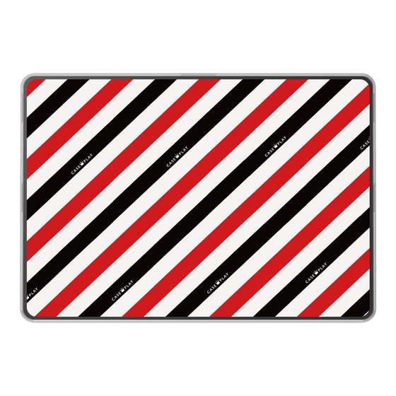 LAVIE SOL着せ替えケース［ Big Stripe - Red × Black ］