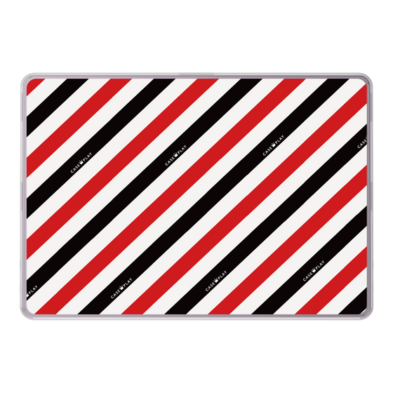 LAVIE SOL着せ替えケース［ Big Stripe - Red × Black ］