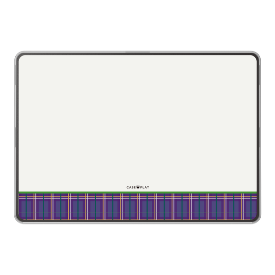 LAVIE SOL着せ替えケース［ CASEPLAY Tartan Check - Purple ］