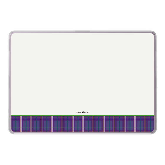 LAVIE SOL着せ替えケース［ CASEPLAY Tartan Check - Purple ］