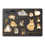 LAVIE SOL着せ替えケース［ 大人の図鑑 - ウサギ編 ］