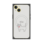 プレミアムパネル with MagSafe［ 蝶ネクタイねこ - White ］