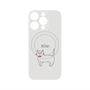 プレミアムパネル with MagSafe［ 蝶ネクタイねこ - White ］