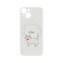 プレミアムパネル with MagSafe［ 蝶ネクタイねこ - White ］