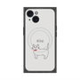 プレミアムパネル with MagSafe［ 蝶ネクタイねこ - White ］