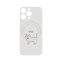 プレミアムパネル with MagSafe［ 蝶ネクタイねこ - White ］