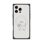 プレミアムパネル with MagSafe［ 蝶ネクタイねこ - White ］