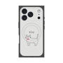 プレミアムパネル with MagSafe［ 蝶ネクタイねこ - White ］