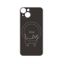 プレミアムパネル with MagSafe［ 蝶ネクタイねこ - Black ］