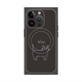 プレミアムパネル with MagSafe［ 蝶ネクタイねこ - Black ］