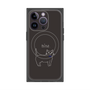 プレミアムパネル with MagSafe［ 蝶ネクタイねこ - Black ］