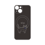 プレミアムパネル with MagSafe［ 蝶ネクタイねこ - Black ］