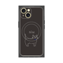 プレミアムパネル with MagSafe［ 蝶ネクタイねこ - Black ］