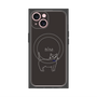 プレミアムパネル with MagSafe［ 蝶ネクタイねこ - Black ］
