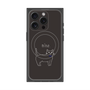 プレミアムパネル with MagSafe［ 蝶ネクタイねこ - Black ］