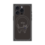 プレミアムパネル with MagSafe［ 蝶ネクタイねこ - Black ］