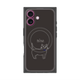 プレミアムパネル with MagSafe［ 蝶ネクタイねこ - Black ］