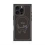 プレミアムパネル with MagSafe［ 蝶ネクタイねこ - Black ］