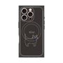 プレミアムパネル with MagSafe［ 蝶ネクタイねこ - Black ］