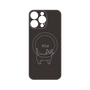 プレミアムパネル with MagSafe［ 蝶ネクタイねこ - Black ］