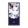 プレミアムパネル with MagSafe［ ツインドットフラワー - Navy ］