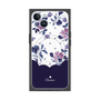 プレミアムパネル with MagSafe［ ツインドットフラワー - Navy ］