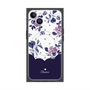 プレミアムパネル with MagSafe［ ツインドットフラワー - Navy ］